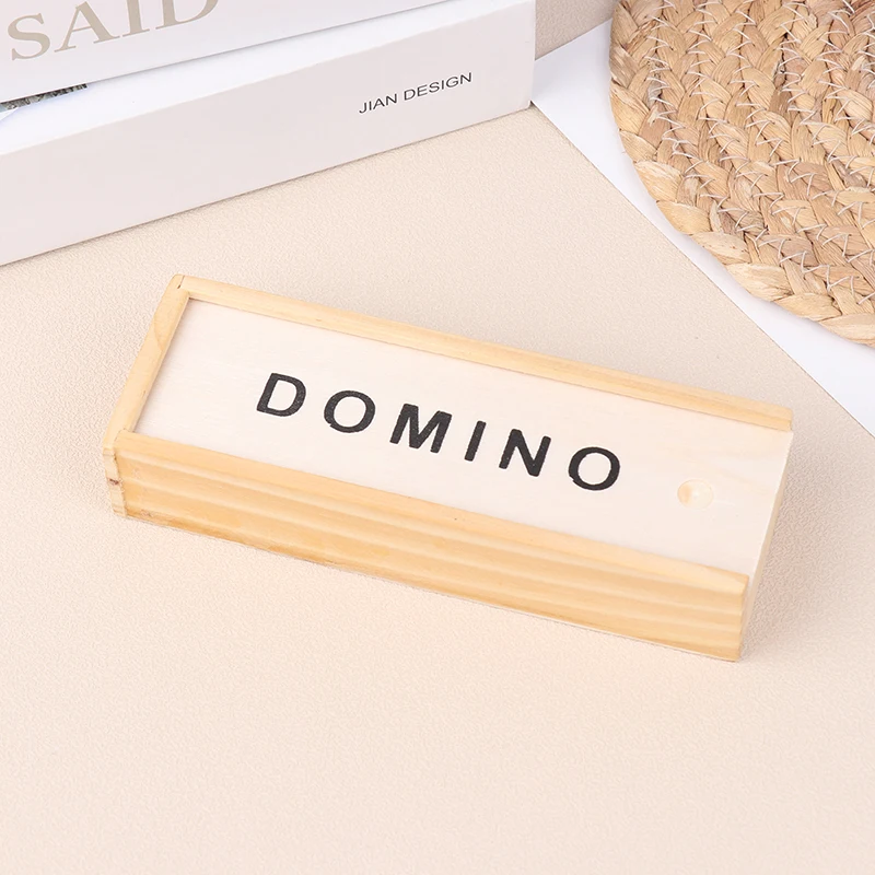 28Pcs/Set Wooden Domino Board Games Travel Funny Table Game Domino Toys Kid Gifts Educational Toys For Children
28Pcs/Set Wooden Domino Board Games Travel Funny Table Game Domino Toys Kid Gifts Educational Toys For Children