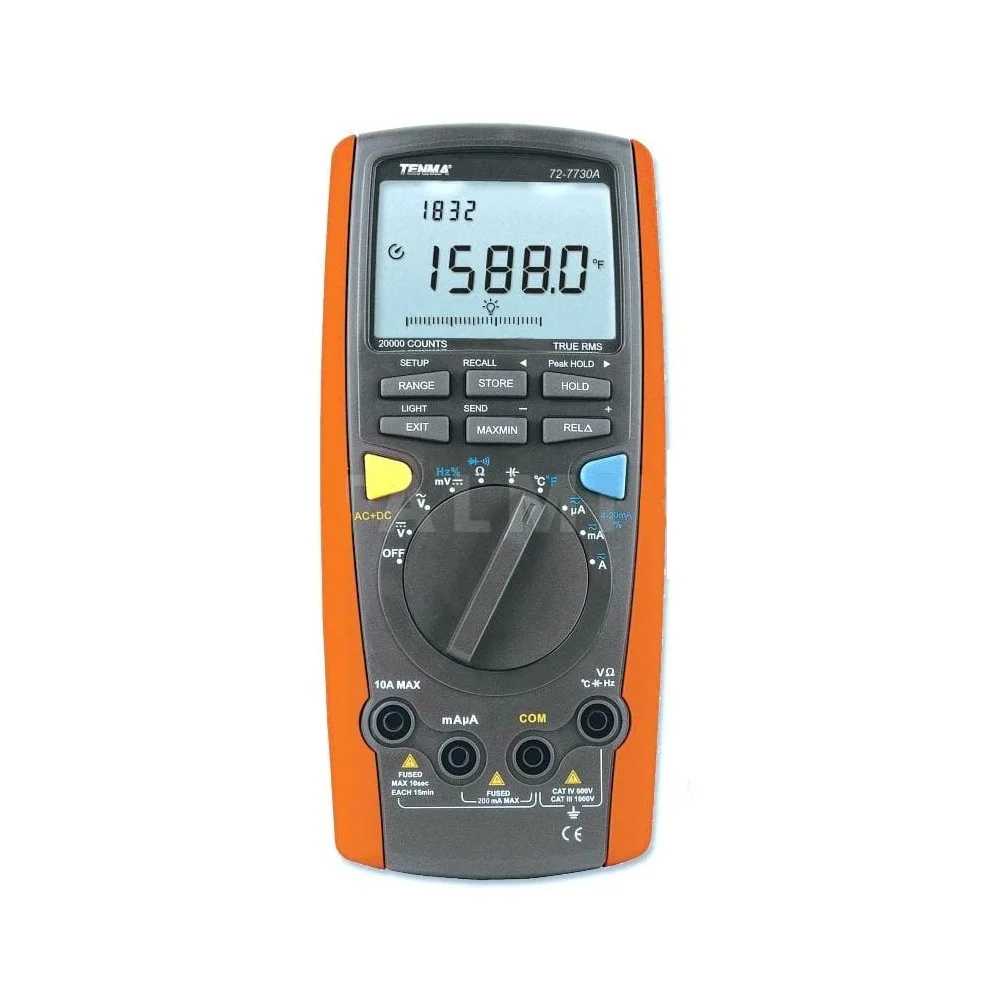 72-7730A Digital Multimeter, USB Interface, 20000 Count, True RMS, Auto Range, 4.5 Digit
72-7730A Digital Multimeter, USB Interface, 20000 Count, True RMS, Auto Range, 4.5 Digit