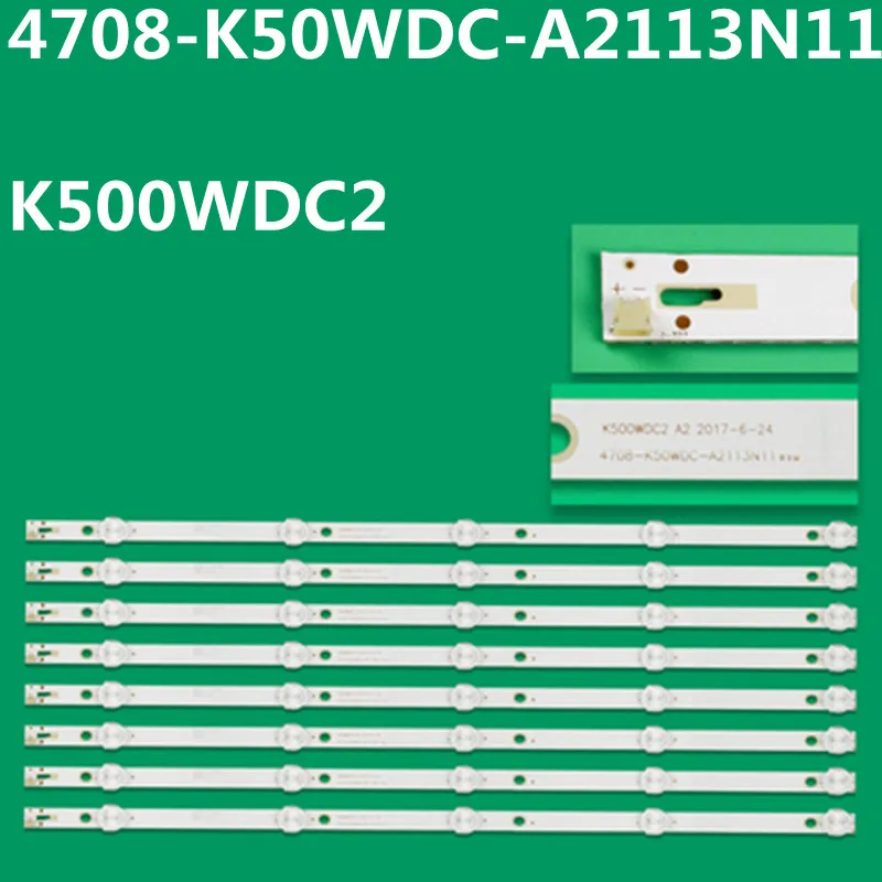 

5set LED Backlight Strip for K500WDC2 A2 4708-K50WDC-A2113N11 50USK1810T2 50PUT6023 TF-LED50S51T2SU IM50US820 BM50C14K LB805-DX