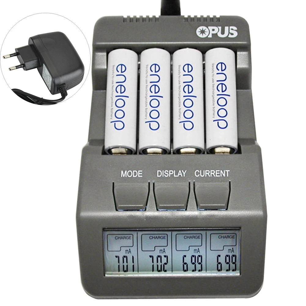Оригинальное цифровое интеллектуальное зарядное устройство OPUS BT-C700 с ЖК-дисплеем для 116340(RCR123) 14500 AA AAA 4 слота никель-металлогидридных аккумуляторов
Оригинальное цифровое интеллектуальное зарядное устройство OPUS BT-C700 с ЖК-дисплеем для 116340(RCR123) 14500 AA AAA 4 слота никель-металлогидридных аккумуляторов