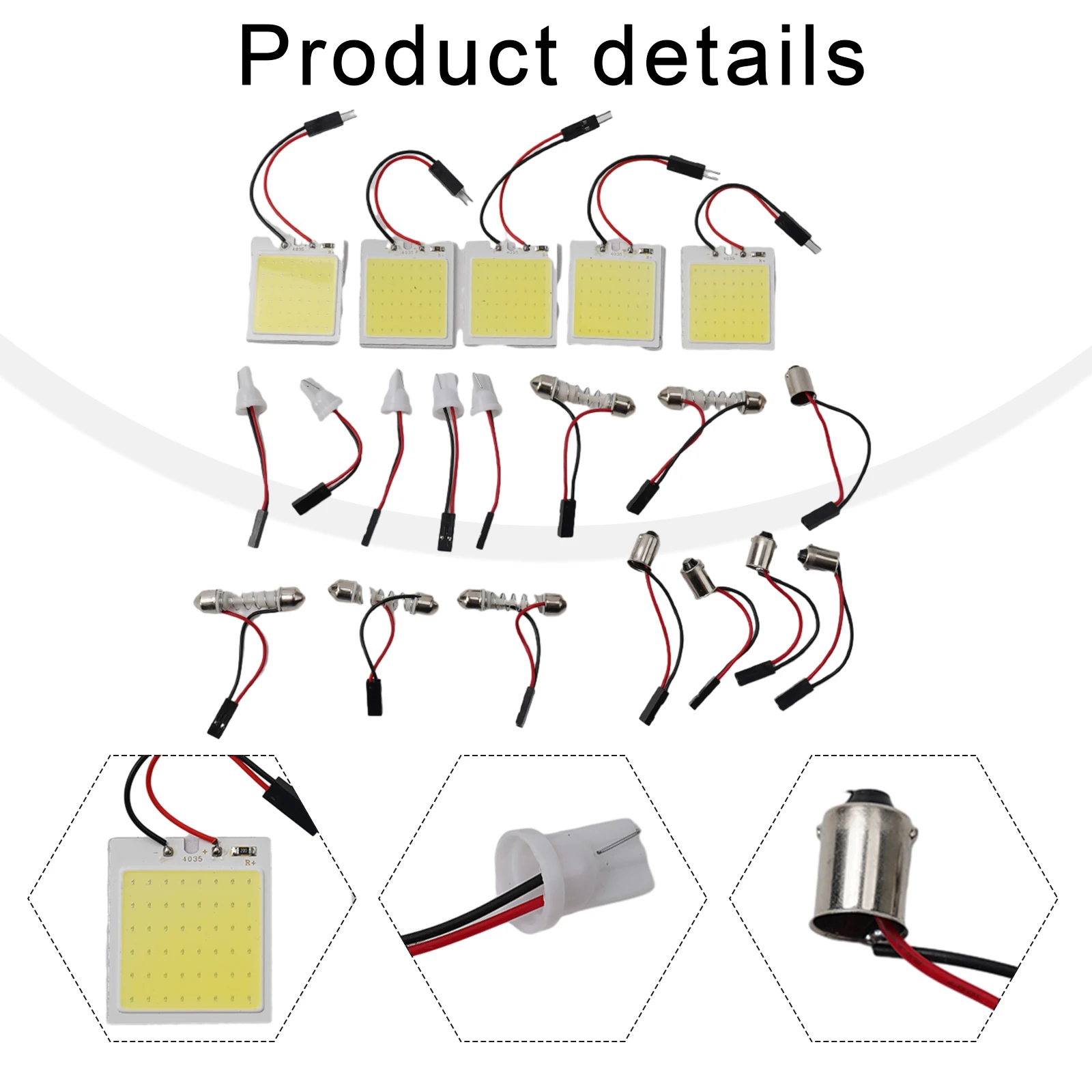 Parts High Quality 40 X 20mm 5PCS Brand New COB LED Panel Lights Car Interior Panel T10 Adapter White Light 12V
Parts High Quality 40 X 20mm 5PCS Brand New COB LED Panel Lights Car Interior Panel T10 Adapter White Light 12V