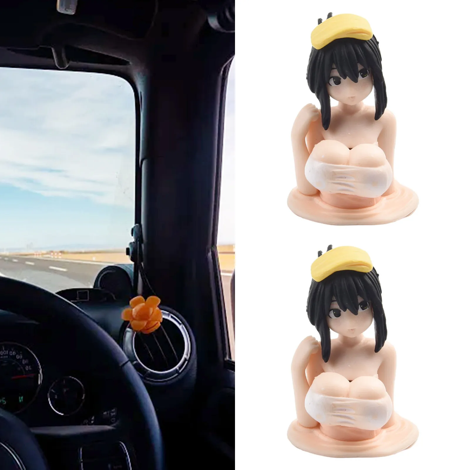 2x Anime Car Sticker Chest Shaking Ornament Car Interior Motorcycle Bicycle Car Toy Boobs Decoration Stickers Interior Parts
2x Anime Car Sticker Chest Shaking Ornament Car Interior Motorcycle Bicycle Car Toy Boobs Decoration Stickers Interior Parts