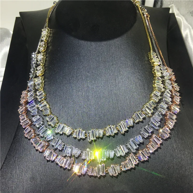 Роскошное ожерелье Vecalon в виде багета, заполненное белым золотом, AAAAA, с фианитами, эффектное искусственное ожерелье для женщин, ювелирные изделия
Роскошное ожерелье Vecalon в виде багета, заполненное белым золотом, AAAAA, с фианитами, эффектное искусственное ожерелье для женщин, ювелирные изделия