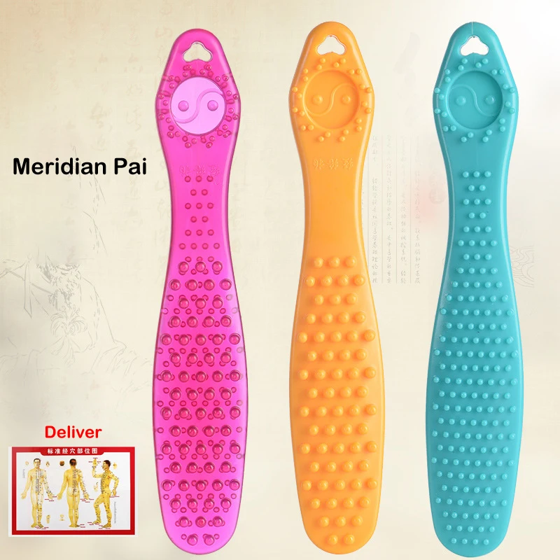 

Stick Pat Massage Fitness Meridian Taps Silicone Massager Tapping Care Scrapping Plate Curing Clap Sha Massageador Stress Relax