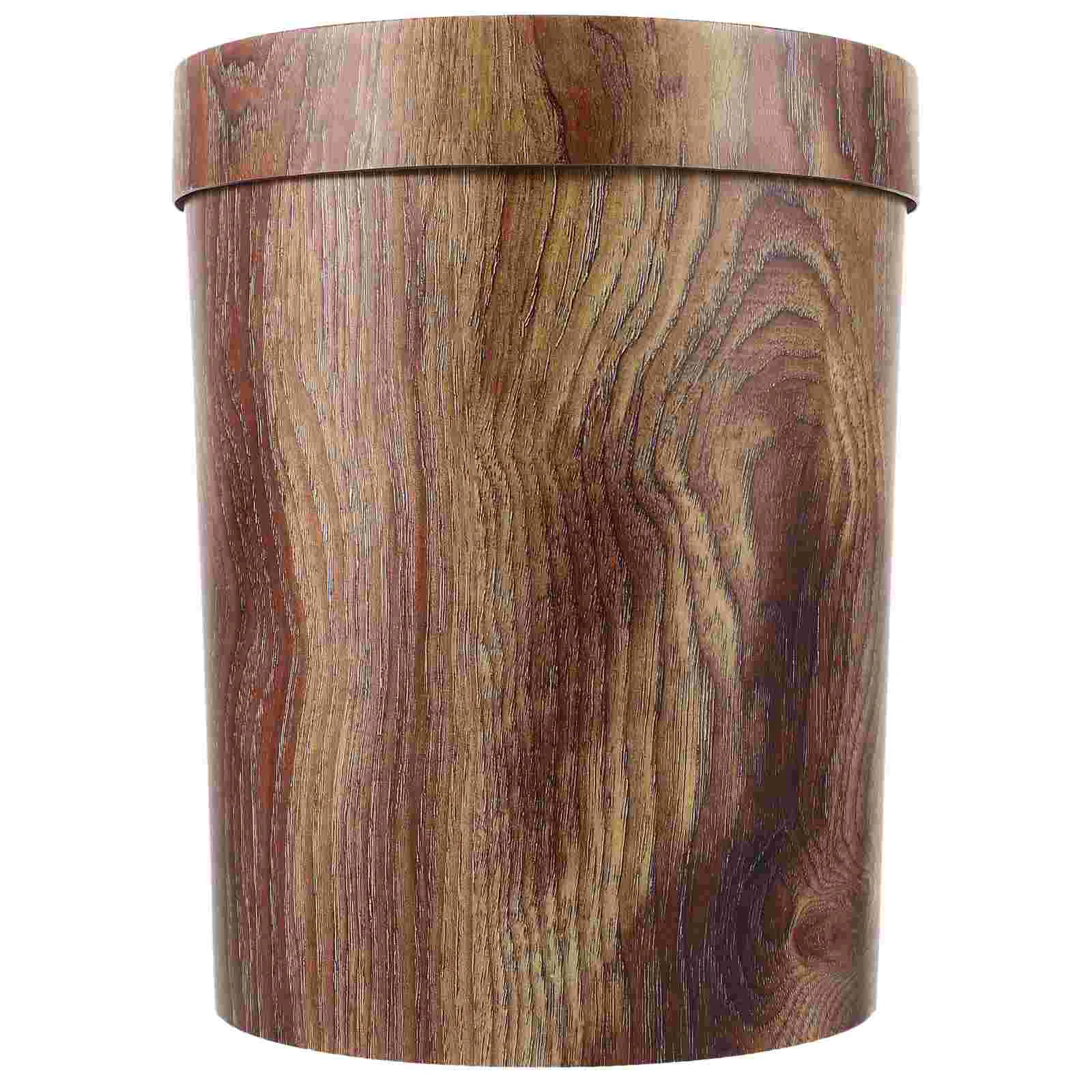 Imitated Wood Trash Can, Woodgraining Container Vintage Trash Can Wastebasket Trash Can for Bedroom Garbage collector
Imitated Wood Trash Can, Woodgraining Container Vintage Trash Can Wastebasket Trash Can for Bedroom Garbage collector