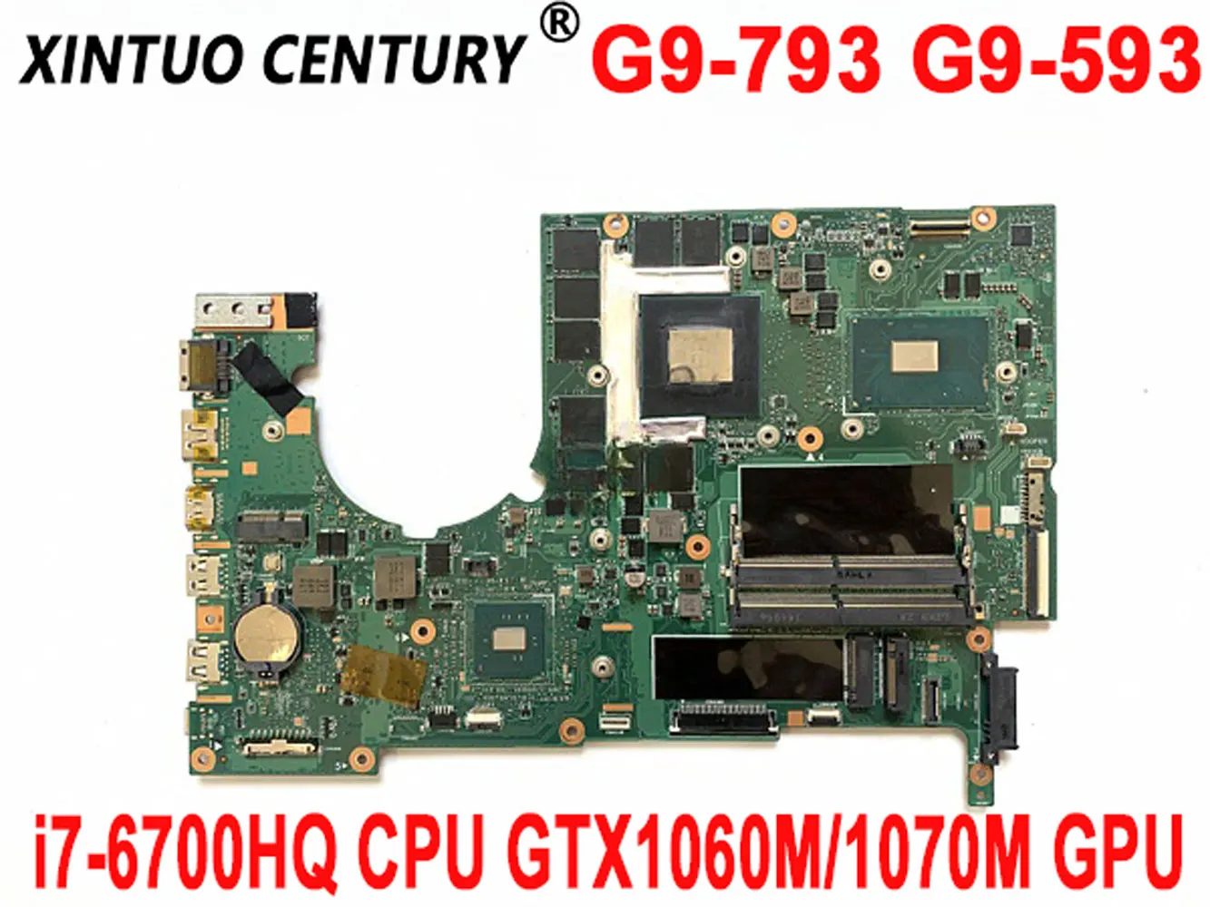 Материнская плата MU5DC/CH7DC для ноутбука ACER Predator 17 G9-793 G9-593, материнская плата с процессором i7-6700HQ GTX1060M/1070M GPU 100%, протестирована
Материнская плата MU5DC/CH7DC для ноутбука ACER Predator 17 G9-793 G9-593, материнская плата с процессором i7-6700HQ GTX1060M/1070M GPU 100%, протестирована