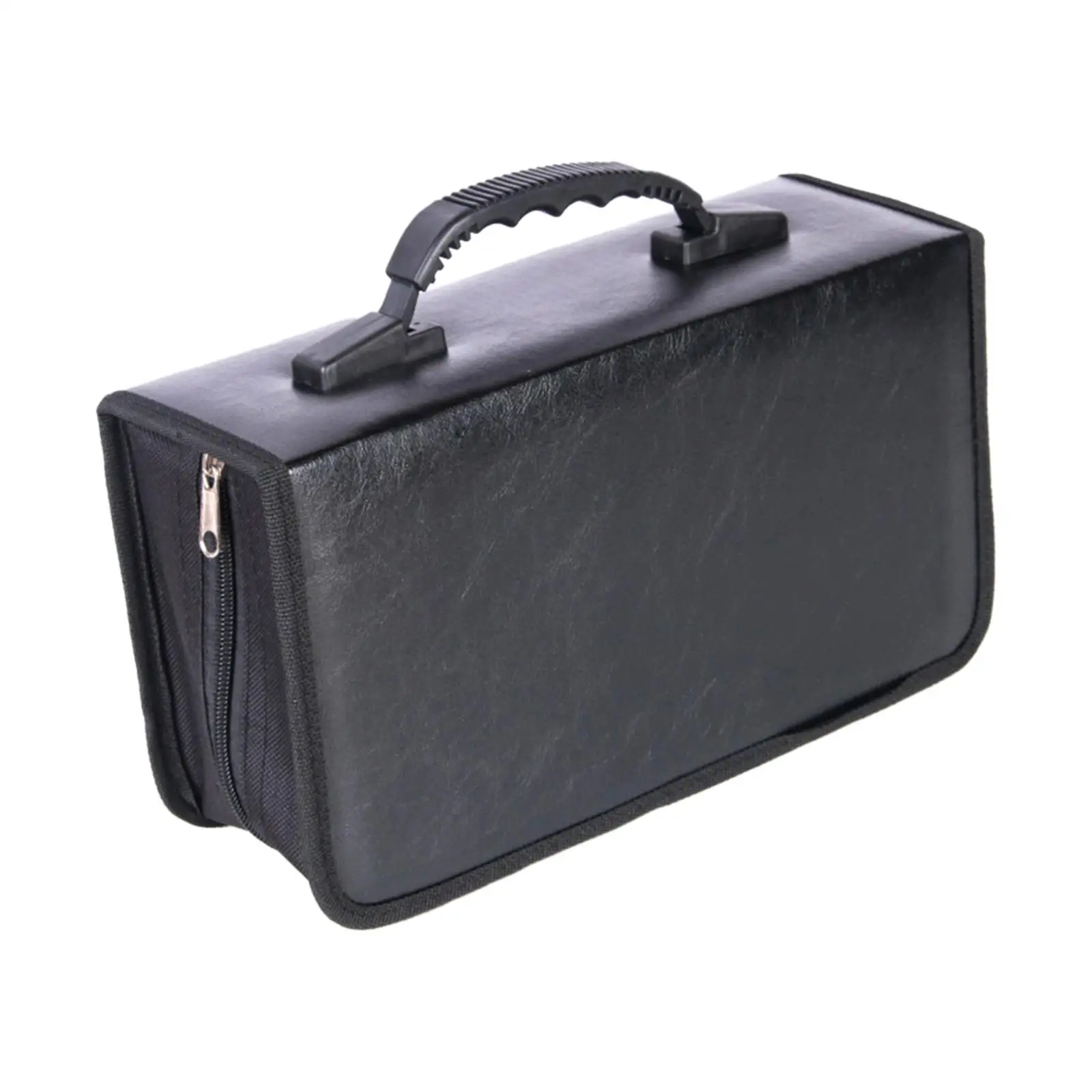CD Storage Case with Handle Booklet Black CD Package CD DVD Carry Case Holder CD Sleeves for Games Disc Office Audio Car
CD Storage Case with Handle Booklet Black CD Package CD DVD Carry Case Holder CD Sleeves for Games Disc Office Audio Car
