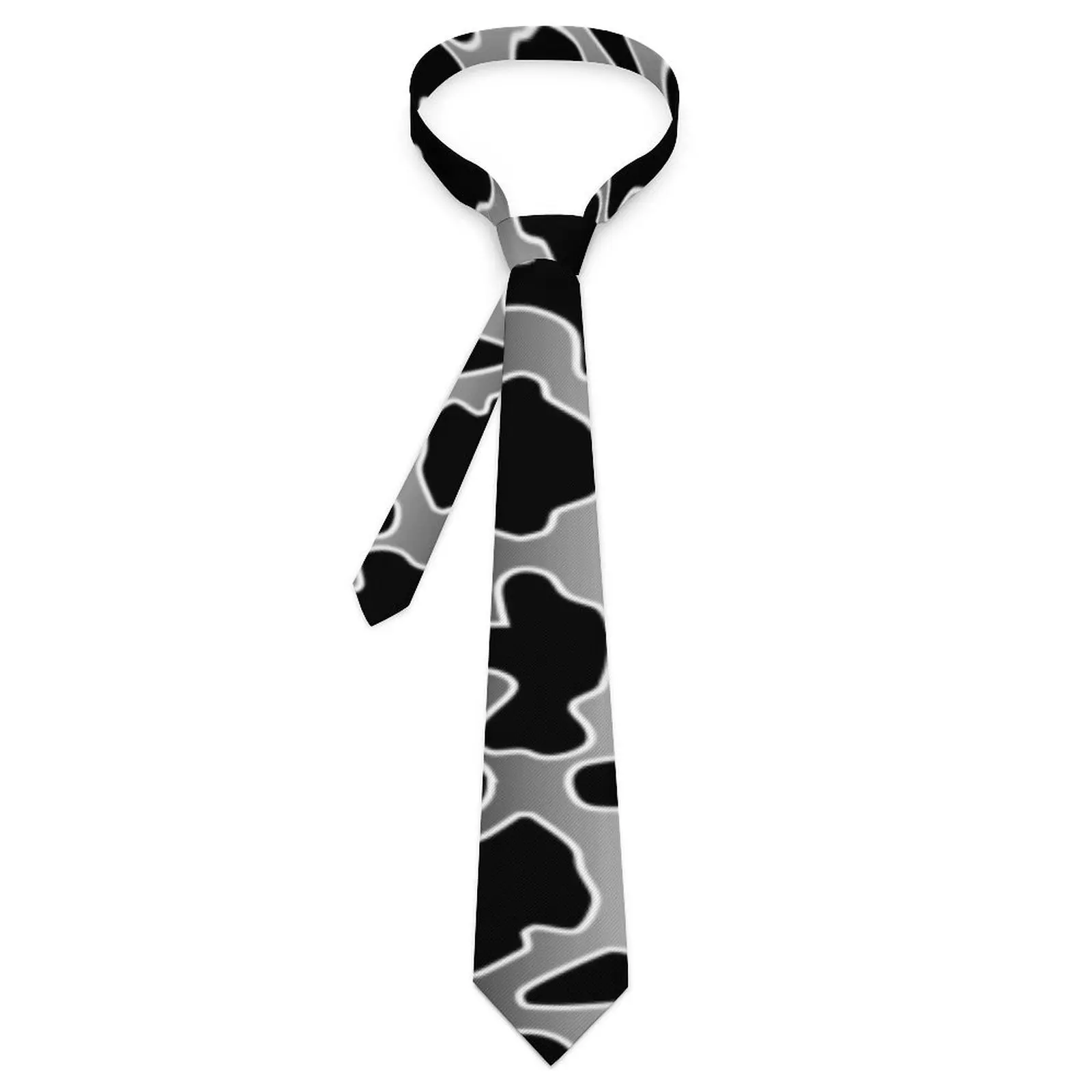 

Черный, белый галстук с принтом коровы, серый, с градиентными пятнами, выцвел, повседневная одежда, галстук для шеи, мужской классический, повседневный галстук для воротника