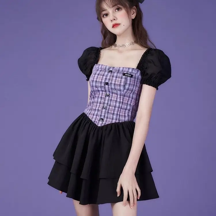 Summer Holiday Japan StyleVocation Beach Print Square Collar Puff Sleeve Lace-up Women Mini Patchwork Slimming Dress L336
Summer Holiday Japan StyleVocation Beach Print Square Collar Puff Sleeve Lace-up Women Mini Patchwork Slimming Dress L336