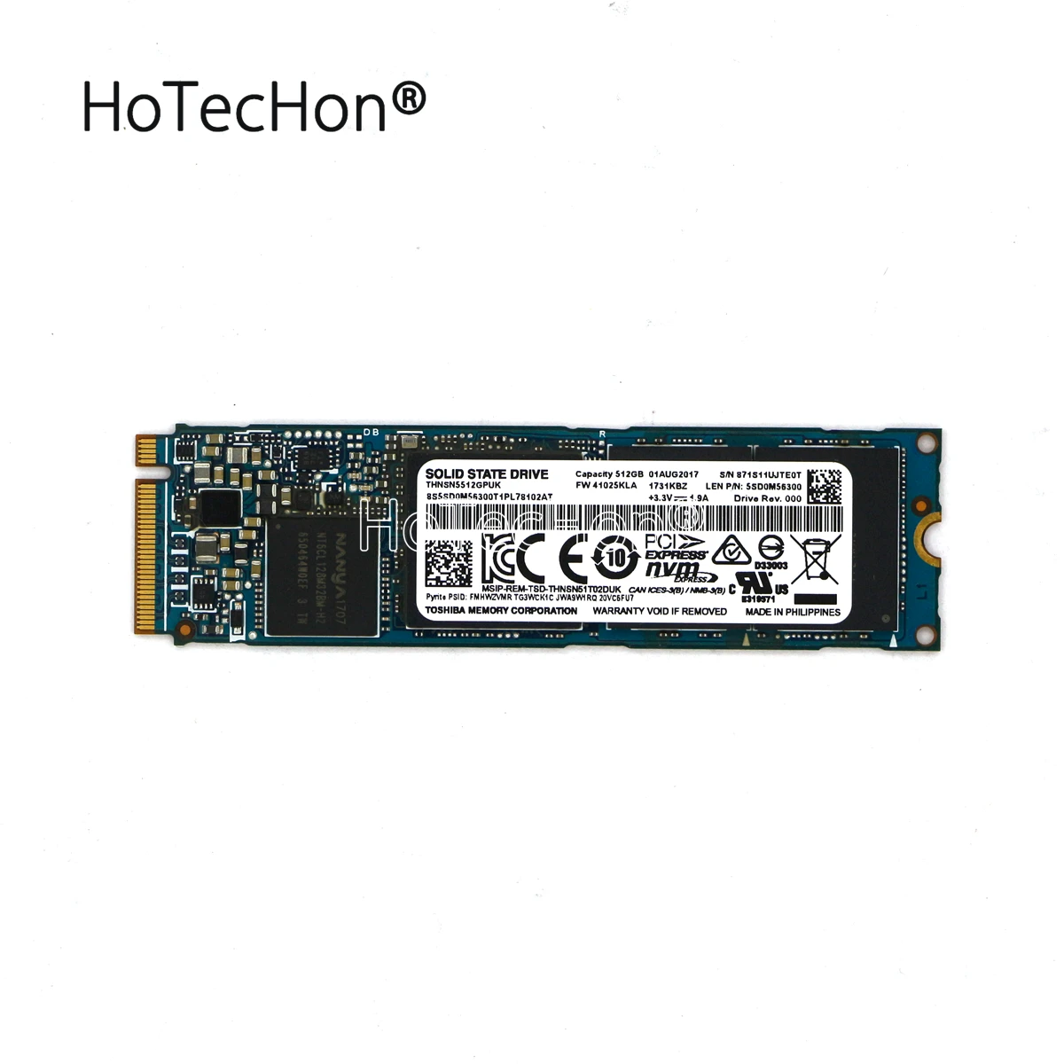 5SD0M56300-оригинальный твердотельный накопитель NVMe 512 ГБ M.2 PCIe 3x4 2280 SSD THNSN5512GPUK для Lenovo
5SD0M56300-оригинальный твердотельный накопитель NVMe 512 ГБ M.2 PCIe 3x4 2280 SSD THNSN5512GPUK для Lenovo