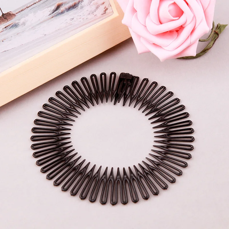 Women Plastic Full Circle Stretch Diamond Flexible Comb Teeth Headband Hair Band Clip Face Wash Fixed Hair Accessories
Women Plastic Full Circle Stretch Diamond Flexible Comb Teeth Headband Hair Band Clip Face Wash Fixed Hair Accessories