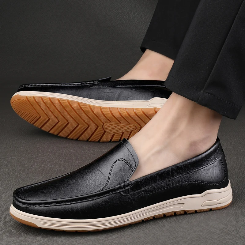 New Men Shoes Genuine Leather Dress Brand Loafers Classic Brogue Mans Footwear Formal Shoes Lightweight Retro Soft Driving Shoes
New Men Shoes Genuine Leather Dress Brand Loafers Classic Brogue Mans Footwear Formal Shoes Lightweight Retro Soft Driving Shoes