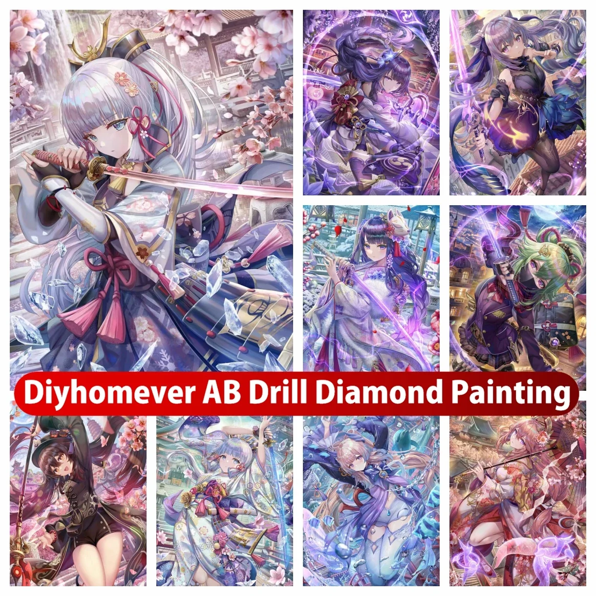 

Genshin Impact AB Diamond Painting Embroidery Anime Game Art Cross Stitch Mosaic Picture Handicraft Home Decor Gift 2023 New