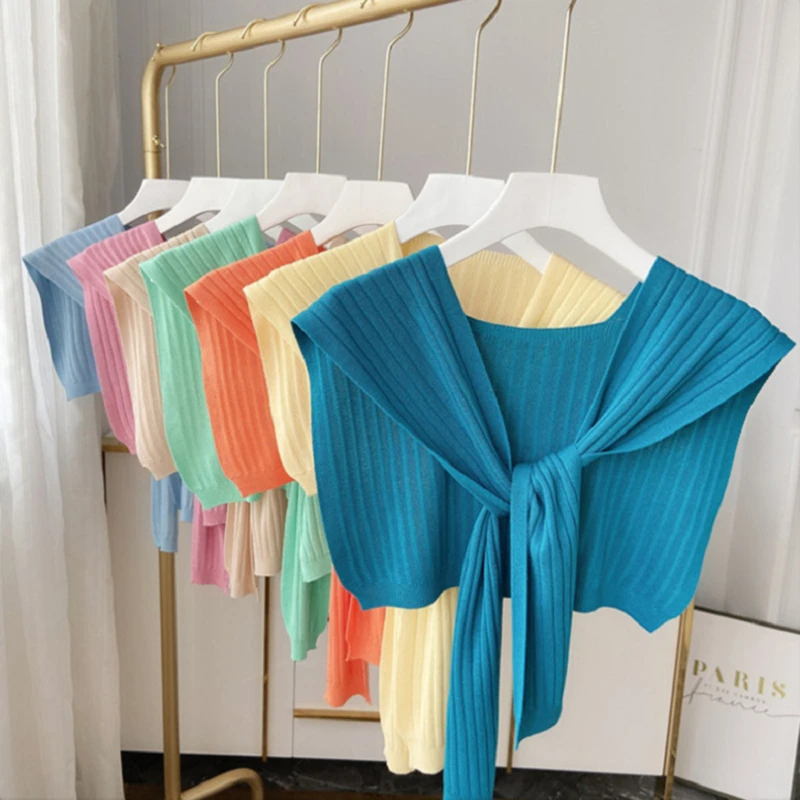 Ladies New Summer Thin Sun Shawl Ice Silk Knit Fashion All-Match Scarf Women Short Neck Guard Pure Color Breathable Muffle
Ladies New Summer Thin Sun Shawl Ice Silk Knit Fashion All-Match Scarf Women Short Neck Guard Pure Color Breathable Muffle