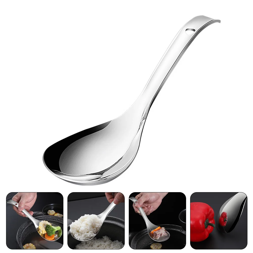 Stainless Steel Rice Spoon Practical Multipurpose Scoop Cooking Utensils Home Paddle 
Stainless Steel Rice Spoon Practical Multipurpose Scoop Cooking Utensils Home Paddle