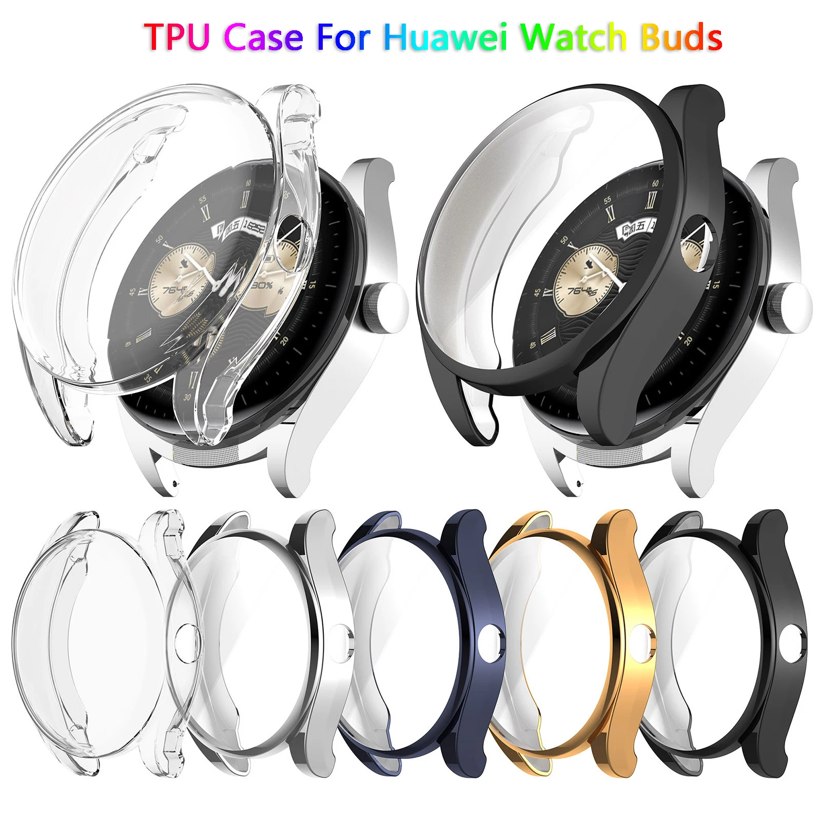 Защитный чехол из закаленного стекла для Huawei Watch Buds, защитный чехол из ТПУ с полным покрытием и защитой от царапин + пленка
Защитный чехол из закаленного стекла для Huawei Watch Buds, защитный чехол из ТПУ с полным покрытием и защитой от царапин + пленка