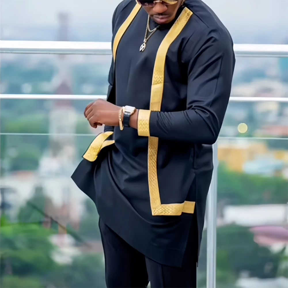 2023 Men's Suit Outfits KaftanTraditional Cultural Wear Ethnic Casual Tops Pants 2-Piece Sets Party Gentleman Clothes Costumes
2023 Men's Suit Outfits KaftanTraditional Cultural Wear Ethnic Casual Tops Pants 2-Piece Sets Party Gentleman Clothes Costumes