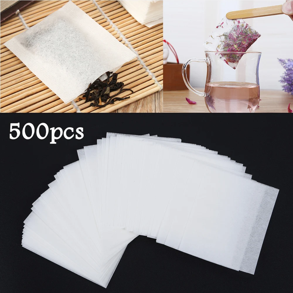 500PCS Empty Teabags Disposable Heat Seal Filter Pepper Herb Loose Tea Bags 5.5x6.2cm Natural Tea Filter Bags Kitchen Teaware
500PCS Empty Teabags Disposable Heat Seal Filter Pepper Herb Loose Tea Bags 5.5x6.2cm Natural Tea Filter Bags Kitchen Teaware