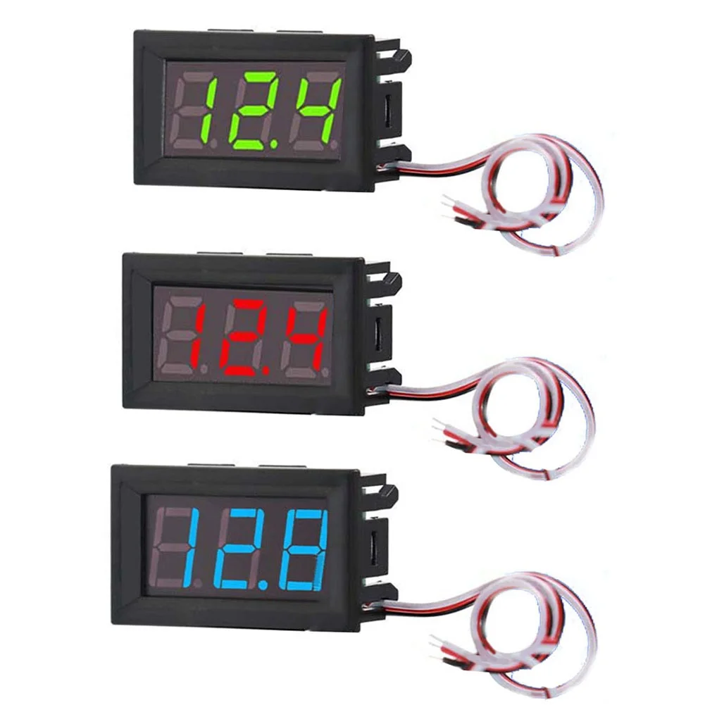 1pc DC 0-30V Digital Voltmeter Ammeter 3 Wire LED Display Volt Meter Gauge Reverse Connection Protection Measurement Tools
1pc DC 0-30V Digital Voltmeter Ammeter 3 Wire LED Display Volt Meter Gauge Reverse Connection Protection Measurement Tools