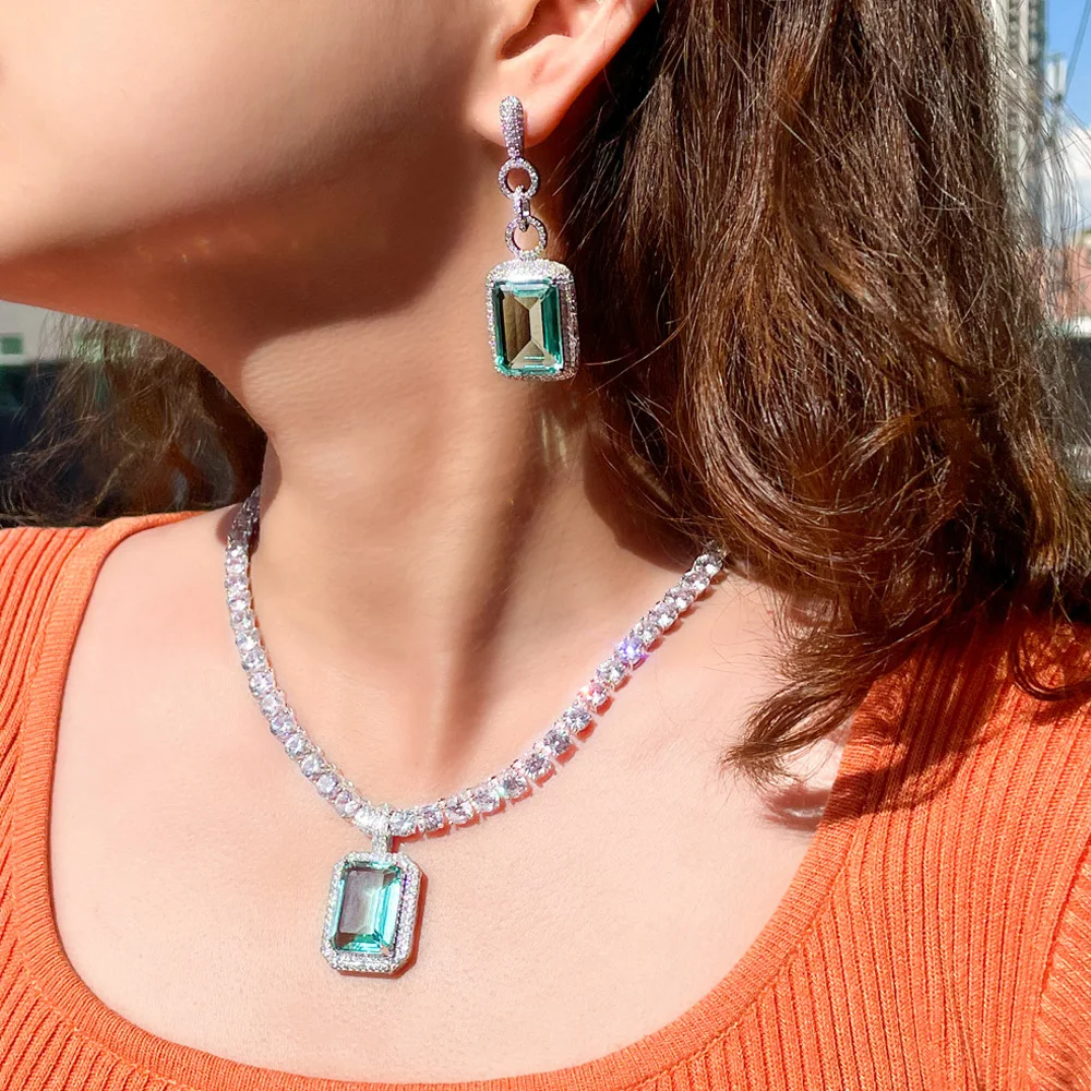 Fashion Light Blue Cubic Zirconia Long Big Rectangle Dangle Earrings and Necklace Set for Women Party Jewelry 3 Mallzona Sc6b1509e6eb545ef831236a7a3e2ca9dF Fashion Light Blue Cubic Zirconia Long Big Rectangle Dangle Earrings and Necklace Set for Women Party Jewelry Mallzona