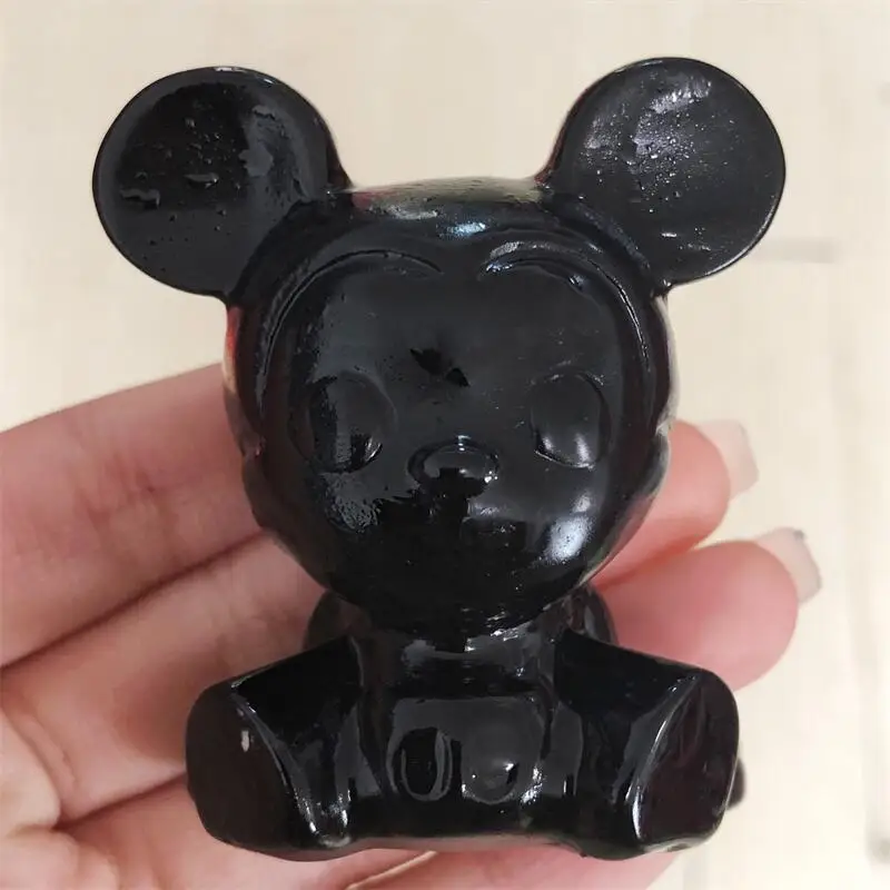6cm Natural Black Obsidian Cartoon Crystal Animal Figurine Healing Energy Gemstone Crafts Home Decoration As Gift 1pcs
6cm Natural Black Obsidian Cartoon Crystal Animal Figurine Healing Energy Gemstone Crafts Home Decoration As Gift 1pcs