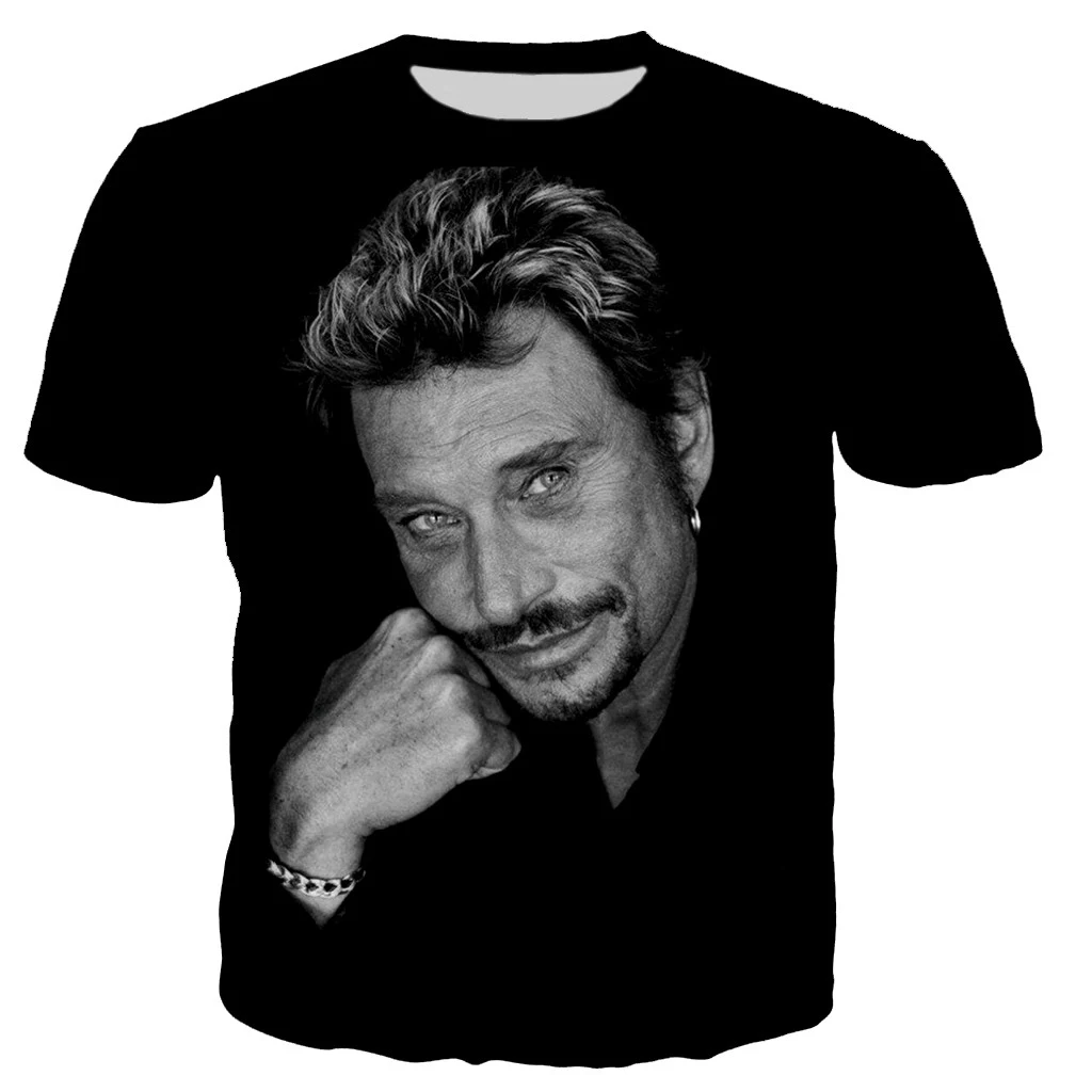 Pop singer Johnny Hallyday 3D printed T-shirt Men's Rock Fashion Casual T-shirt Hip Hop Harajuku Tops Summer Men Street Clothing
Pop singer Johnny Hallyday 3D printed T-shirt Men's Rock Fashion Casual T-shirt Hip Hop Harajuku Tops Summer Men Street Clothing