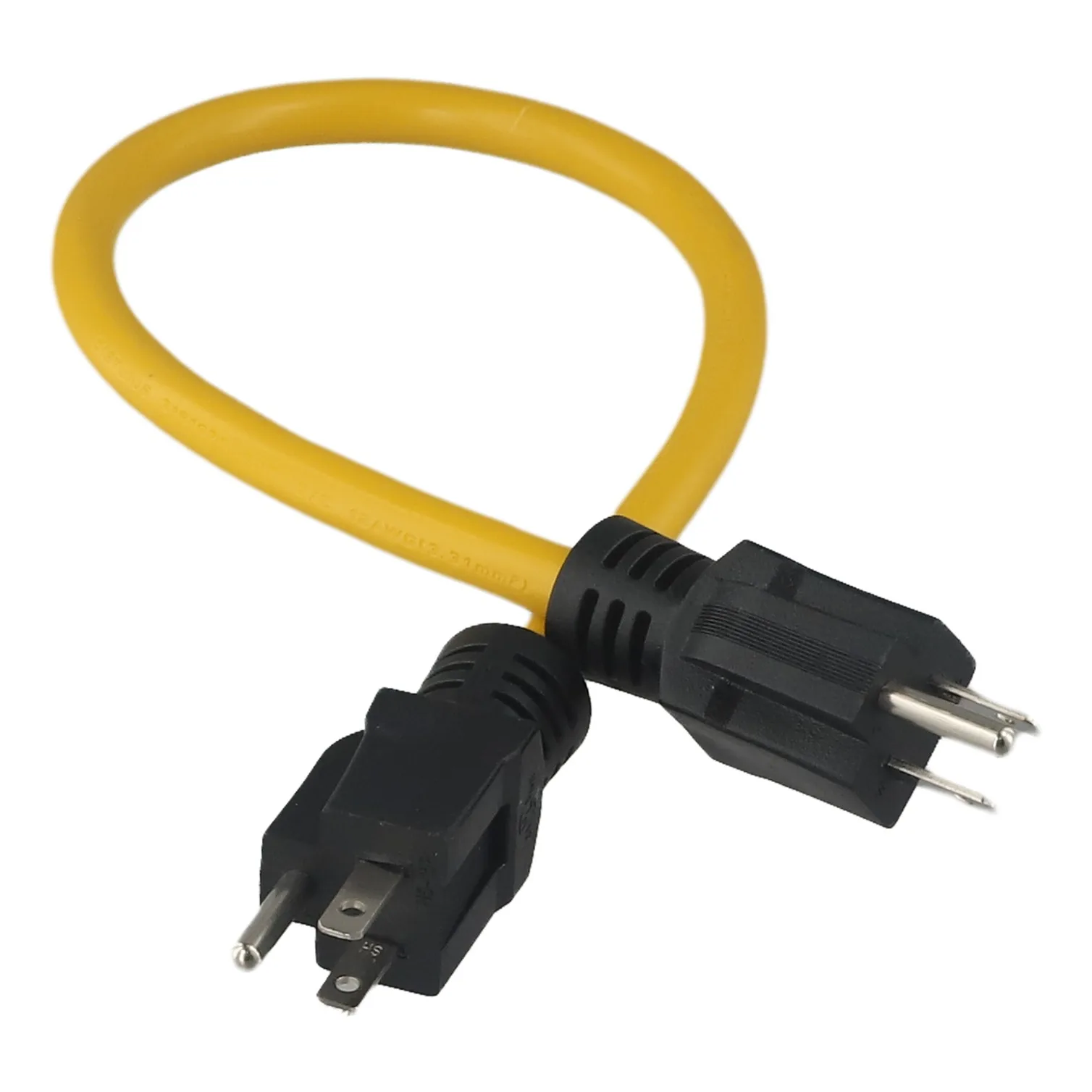 3Prong Plug 12AWG 125V Double Male Extension Cord Generator Adapter 55cm For Transfer Copper Wire Conductors Connect Accessories
3Prong Plug 12AWG 125V Double Male Extension Cord Generator Adapter 55cm For Transfer Copper Wire Conductors Connect Accessories