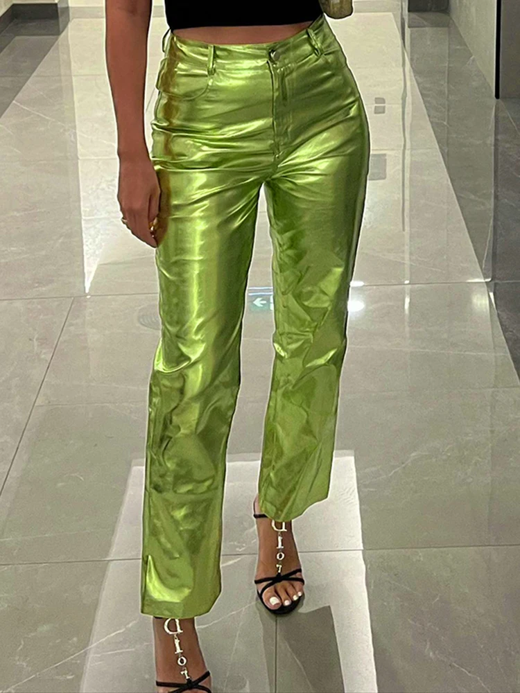 Женские прямые брюки Sisterlinda, повседневные штаны из искусственной кожи с высокой талией, на молнии, с карманами, уличная одежда, Y2K, осень 2022
Женские прямые брюки Sisterlinda, повседневные штаны из искусственной кожи с высокой талией, на молнии, с карманами, уличная одежда, Y2K, осень 2022