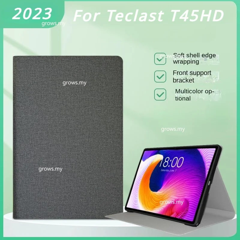 

For Teclast T45 HD Slim PU Leather Cover with TPU Back Shell For Teclast T45HD 2023 Case 10.5" Tablet Flip Book Funda