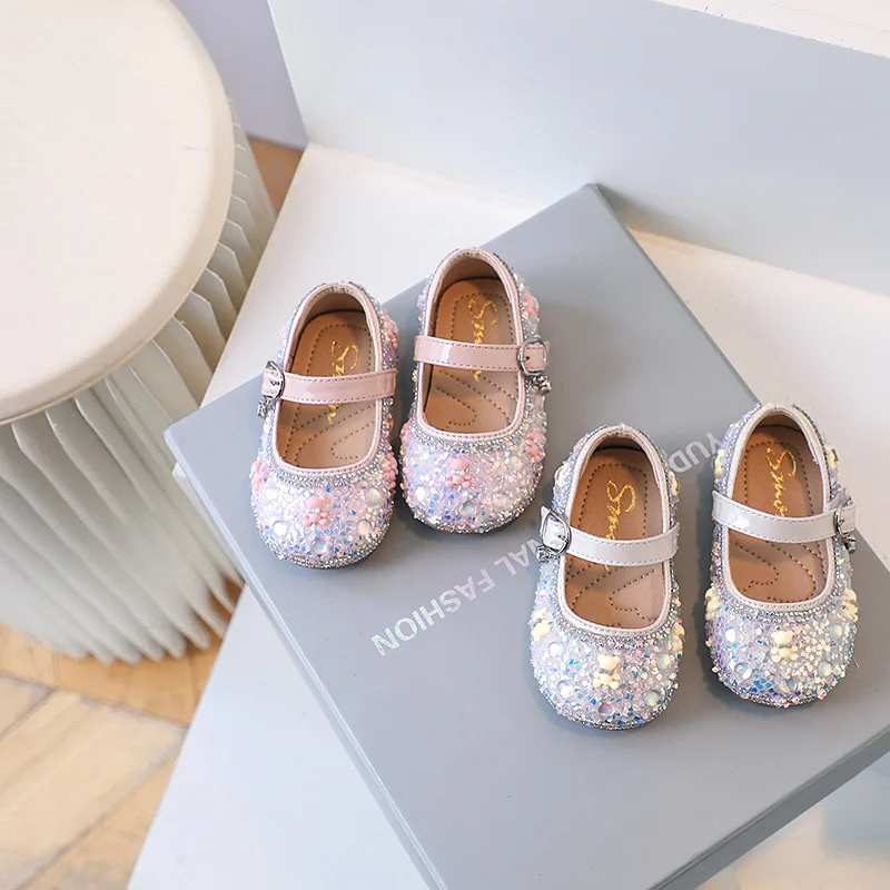 Girls' Princess Shoes Crystal Children's Flats Shoes Children's Performance Shoes Bling Mary Janes
Girls' Princess Shoes Crystal Children's Flats Shoes Children's Performance Shoes Bling Mary Janes