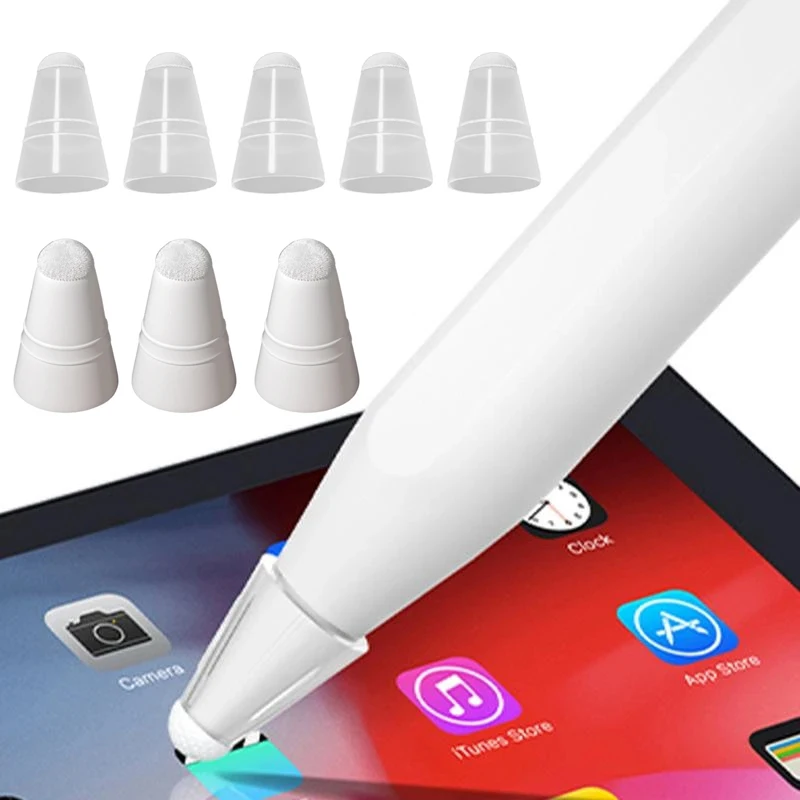 

Stylus Pen Tip Fiber Cover Protector For Apple Pencil 1st 2nd Generation Huawei Mpencil 1/2 Replacement Tips Nib Protective Case