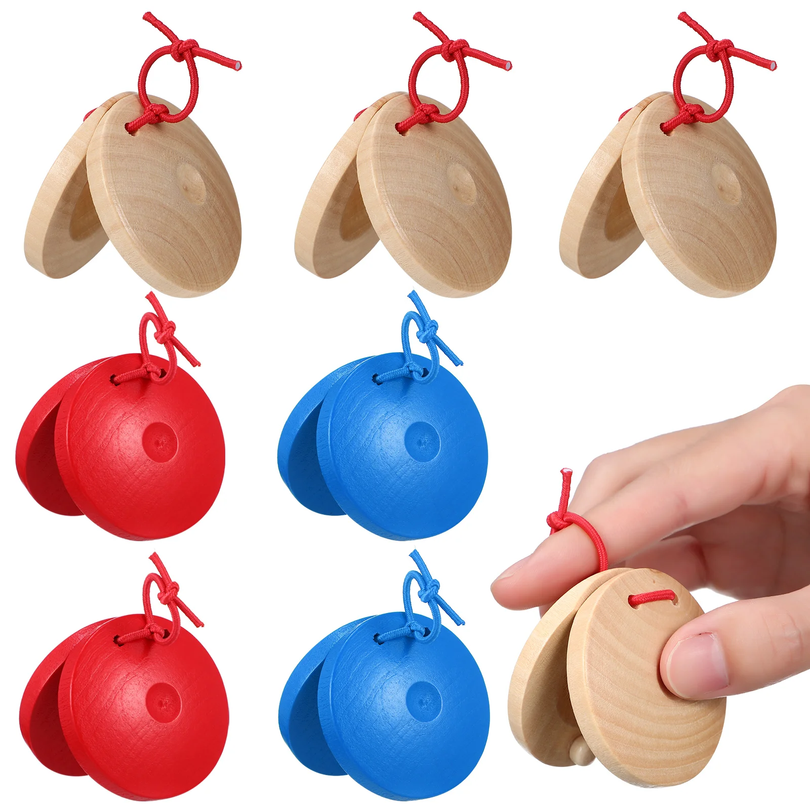 12Pcs Finger Castanets Wooden Percussion Instrument Wood Castanets Kids Percussion Toys
12Pcs Finger Castanets Wooden Percussion Instrument Wood Castanets Kids Percussion Toys