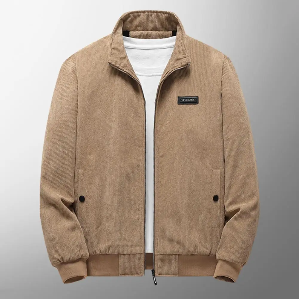 Zipper Closure Men Jacket Winter Men's Cotton Jacket with Thick Plush Lining Stand Collar Zipper Pocket Warm Long Sleeves Casual
Zipper Closure Men Jacket Winter Men's Cotton Jacket with Thick Plush Lining Stand Collar Zipper Pocket Warm Long Sleeves Casual