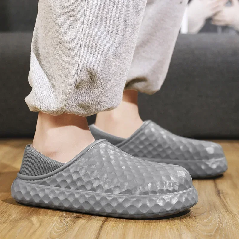 Couple's Home Cotton Shoes Closed Toe Water Proof Plus Velvet Platform Slippers for Men Indoor Women's Keep Warm Casual Shoes
Couple's Home Cotton Shoes Closed Toe Water Proof Plus Velvet Platform Slippers for Men Indoor Women's Keep Warm Casual Shoes