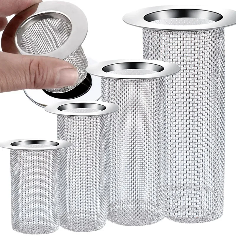 Kitchen Sink Anti-clog Slag Strainer Multifunctional Stainless Steel Floor Drain Filter Mesh Basket Filter Bathroom Hair Trap
Kitchen Sink Anti-clog Slag Strainer Multifunctional Stainless Steel Floor Drain Filter Mesh Basket Filter Bathroom Hair Trap