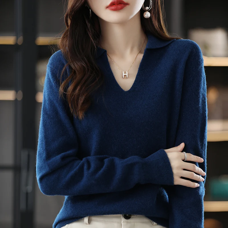 100% Wool Cashmere Sweater Women's 2022 Autumn And Winter New Lapel High-Grade Sweater Knitting Loose Set Head Short Top S-XXL
100% Wool Cashmere Sweater Women's 2022 Autumn And Winter New Lapel High-Grade Sweater Knitting Loose Set Head Short Top S-XXL
