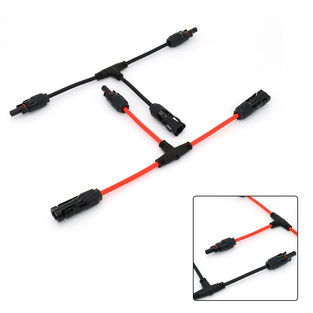 1 Pair Photovoltaic Connector Solar T-type Branch Adapter Solars Panel Cables 30A 1000V DC Bus Line Photovoltaic Connectors
1 Pair Photovoltaic Connector Solar T-type Branch Adapter Solars Panel Cables 30A 1000V DC Bus Line Photovoltaic Connectors