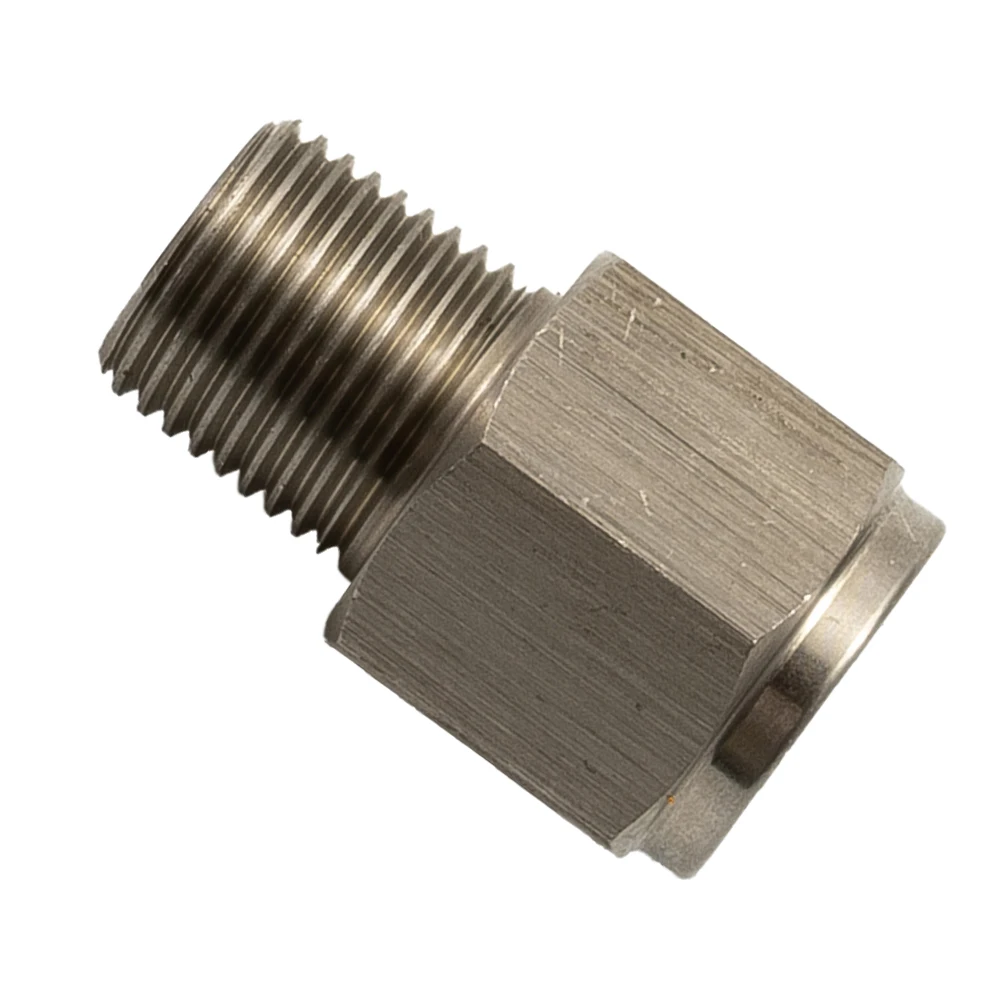 Stainless Steel 1/8\" NPT Male To M10*1.0 Female Oil Pressure Gauge Adapter TQNPTSS-1/8-M10x1.0F Oil Pressure Sensor Sendor
Stainless Steel 1/8\" NPT Male To M10*1.0 Female Oil Pressure Gauge Adapter TQNPTSS-1/8-M10x1.0F Oil Pressure Sensor Sendor