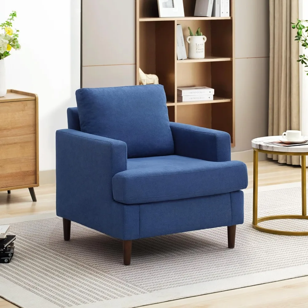 Mid-Century Accent Chair,Modern Linen Fabric Armchair for Living Room,Comfy Upholstered Reading Accent Chairs for Bedroom,Single
Mid-Century Accent Chair,Modern Linen Fabric Armchair for Living Room,Comfy Upholstered Reading Accent Chairs for Bedroom,Single