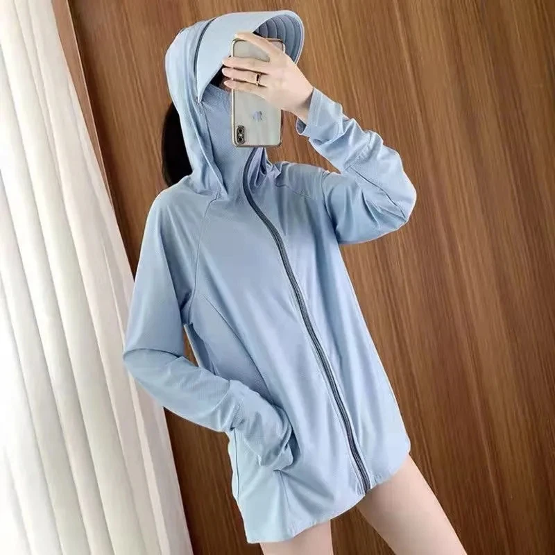 Summer Women Fishing Shirt UV Proof Coat Quick Dry Thin Sunscreen Jacket Ice Silk Outwear Hooded Cycling Sun Protection Clothes
Summer Women Fishing Shirt UV Proof Coat Quick Dry Thin Sunscreen Jacket Ice Silk Outwear Hooded Cycling Sun Protection Clothes