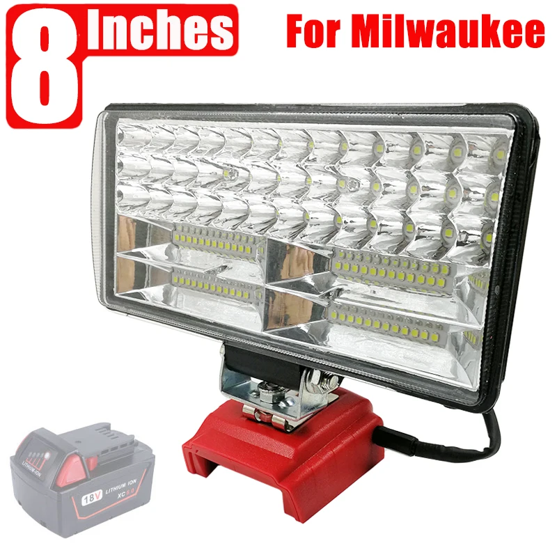 8 Inch Car LED Work Lights With Clip Flashlights Torch Power For Milwaukee 12V Li-ion Battery Power Tool Accessories
8 Inch Car LED Work Lights With Clip Flashlights Torch Power For Milwaukee 12V Li-ion Battery Power Tool Accessories