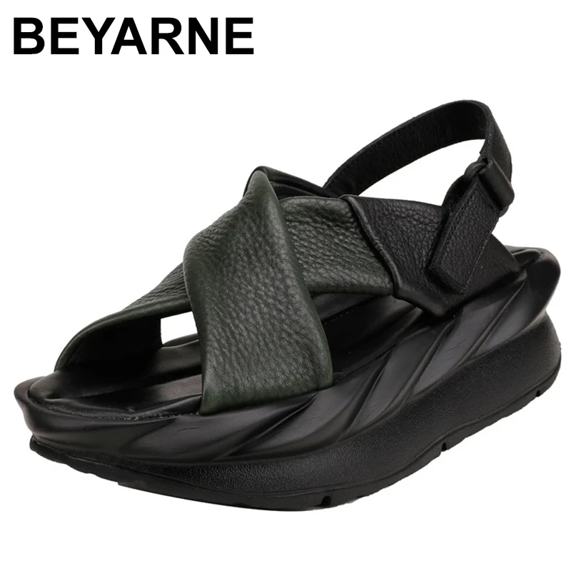 Women Sandals Leather Summer Shoes Black Casual High Heels Wedge Shoes Genuine Leather Peep Toe Handmade Women Shoes2023
Women Sandals Leather Summer Shoes Black Casual High Heels Wedge Shoes Genuine Leather Peep Toe Handmade Women Shoes2023