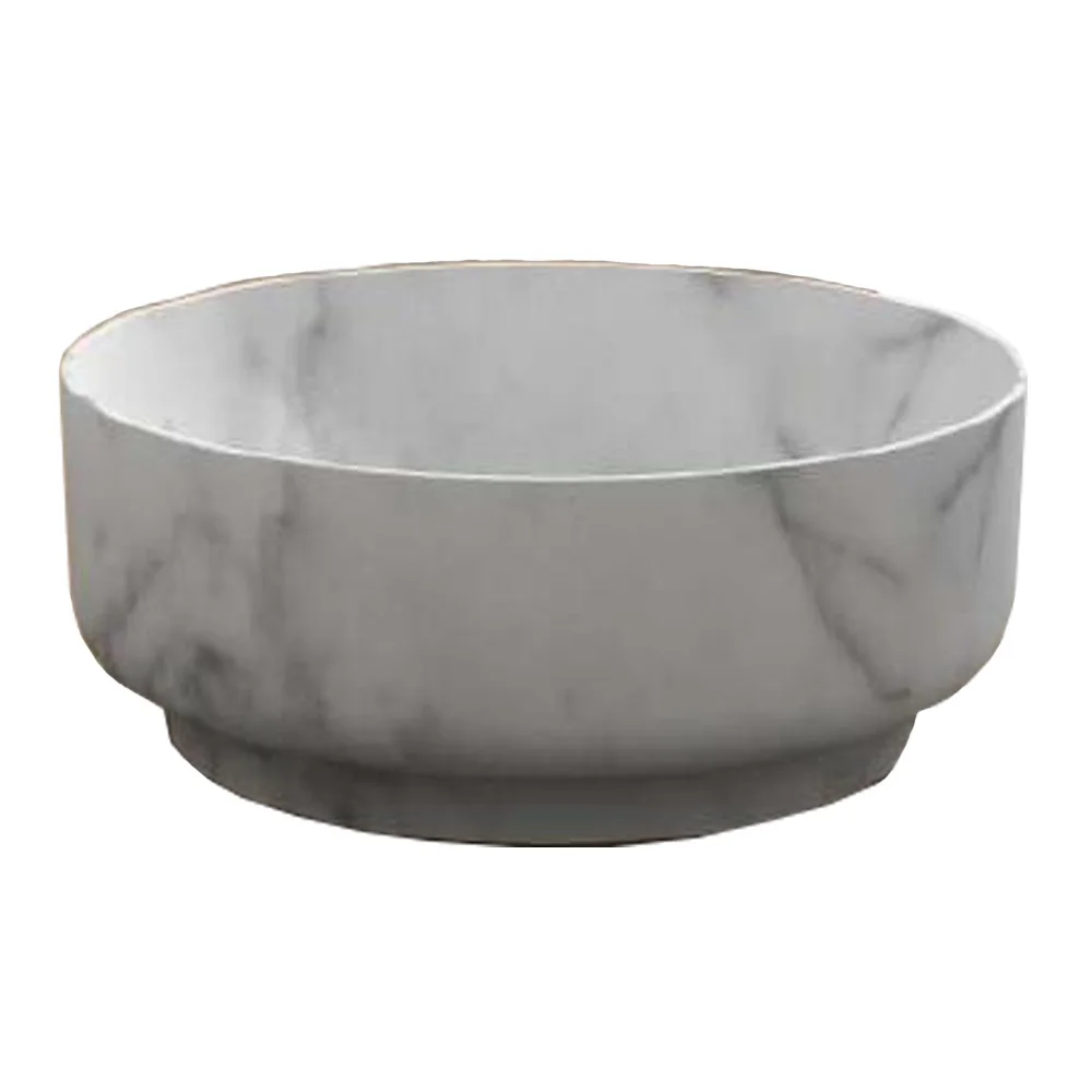 

Bathroom above Counter Top Vessel Sink Natural Stone Round Carrara Wash Basin Bowl 38576N