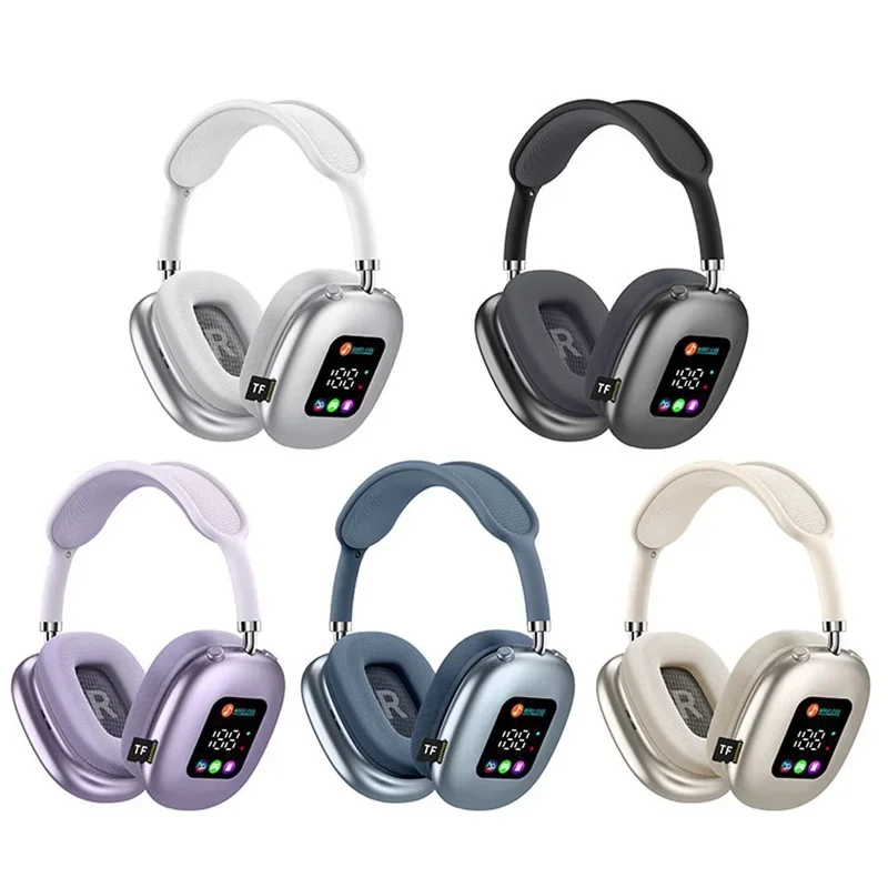 2025 New MAX600 Model Wireless Headphones Active Noise Cancelling Hybrid Wireless Headphone With Touch Control LED Screen 2025 New MAX600 Model Wireless Headphones Active Noise Cancelling Hybrid Wireless Headphone With Touch Control LED Screen