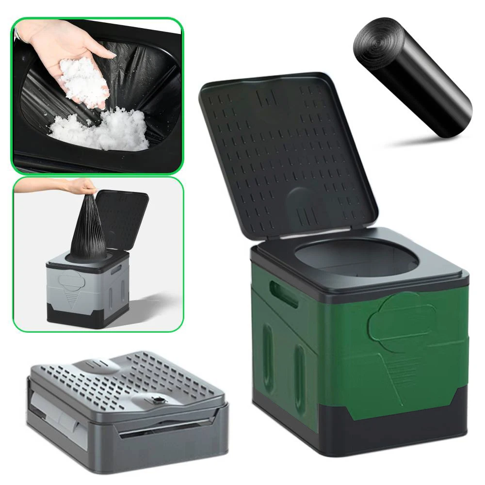 Outdoor Toilet Portable Outdoor Camping Folding Toilet Strong Bearing Reusable Trash Can for Tour Emergency Self-driving Travel
Outdoor Toilet Portable Outdoor Camping Folding Toilet Strong Bearing Reusable Trash Can for Tour Emergency Self-driving Travel
