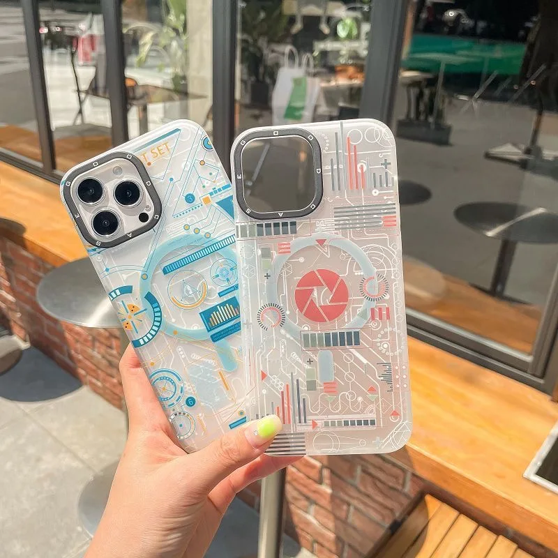 Technology Sense Circuit Board For Magsafe Magnetic Attraction Phone Cases For iPhone 14 13 12 Pro Max Back Cover
Technology Sense Circuit Board For Magsafe Magnetic Attraction Phone Cases For iPhone 14 13 12 Pro Max Back Cover