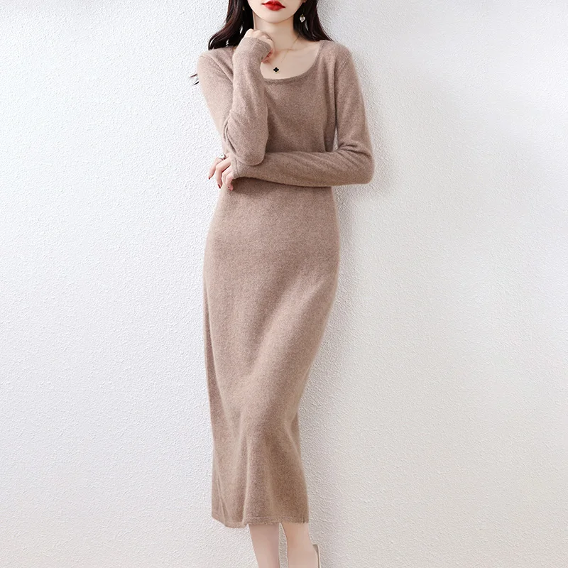 2023 New 100% Pure Wool Dress Women's Long Skinny Over-the-knee Skinny Knitted Bottom Sweater Skirt
2023 New 100% Pure Wool Dress Women's Long Skinny Over-the-knee Skinny Knitted Bottom Sweater Skirt