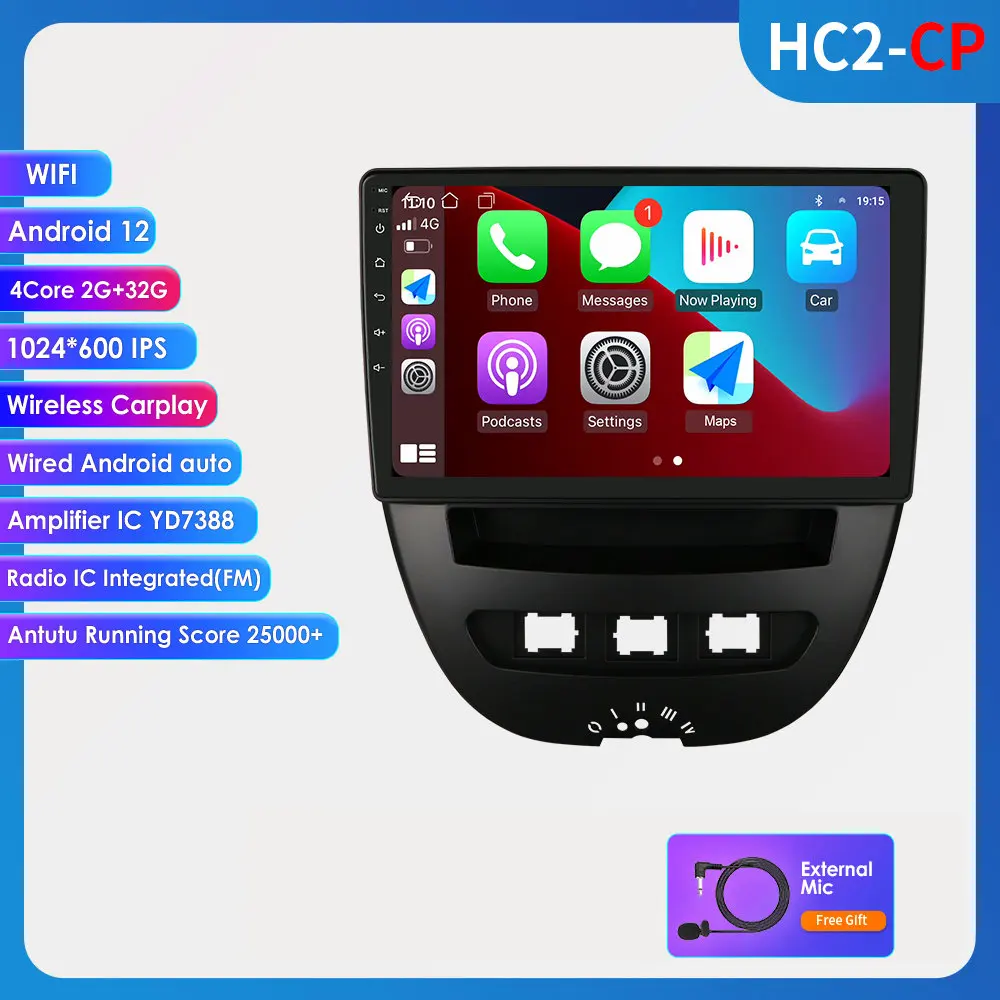 Car Stereo Player for Citroen C1 Peugeot 107 Toyota Aygo 2005 -2014 Radio Auto Android CarPlay GPS Multimedia Video Touch Screen
Car Stereo Player for Citroen C1 Peugeot 107 Toyota Aygo 2005 -2014 Radio Auto Android CarPlay GPS Multimedia Video Touch Screen