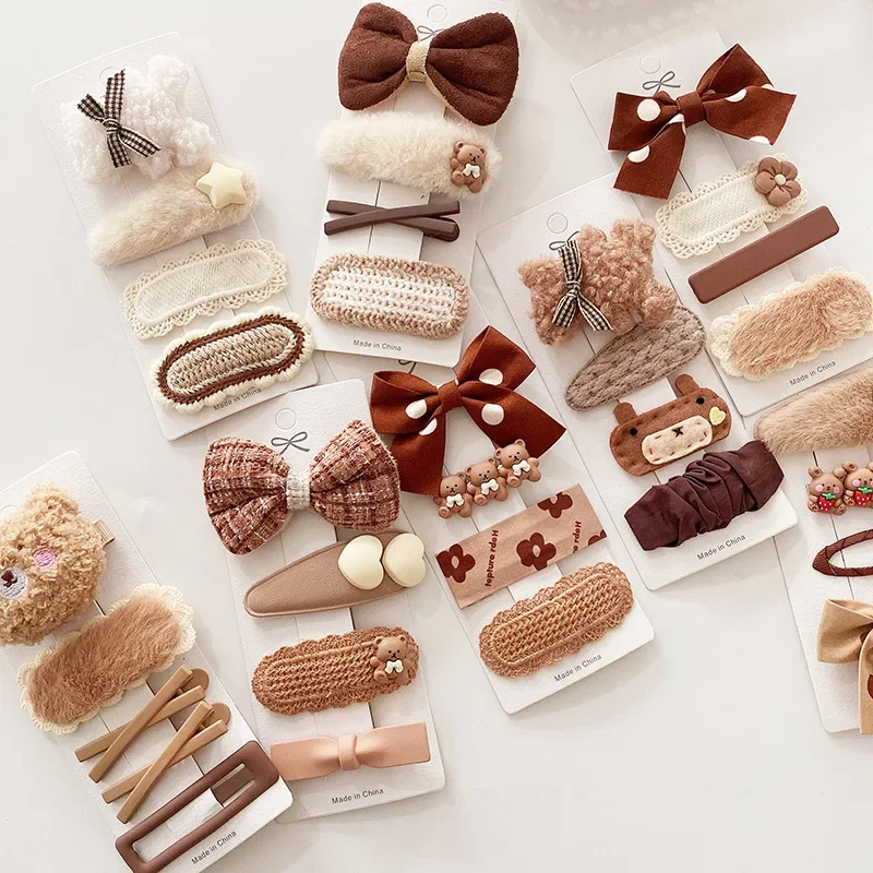 Cute Various Types Of Bow Hair Clip Set Plush Fresh Sweet Girl Bear Sweet Couple Cartoon Versatile Children Side Clip
Cute Various Types Of Bow Hair Clip Set Plush Fresh Sweet Girl Bear Sweet Couple Cartoon Versatile Children Side Clip
