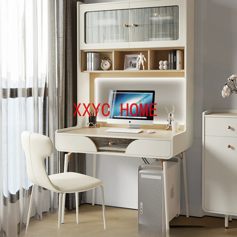 French Cream Style Desk Rack Integrated Bedroom and Household Light Luxury Modern Computer Desk Simple
French Cream Style Desk Rack Integrated Bedroom and Household Light Luxury Modern Computer Desk Simple
